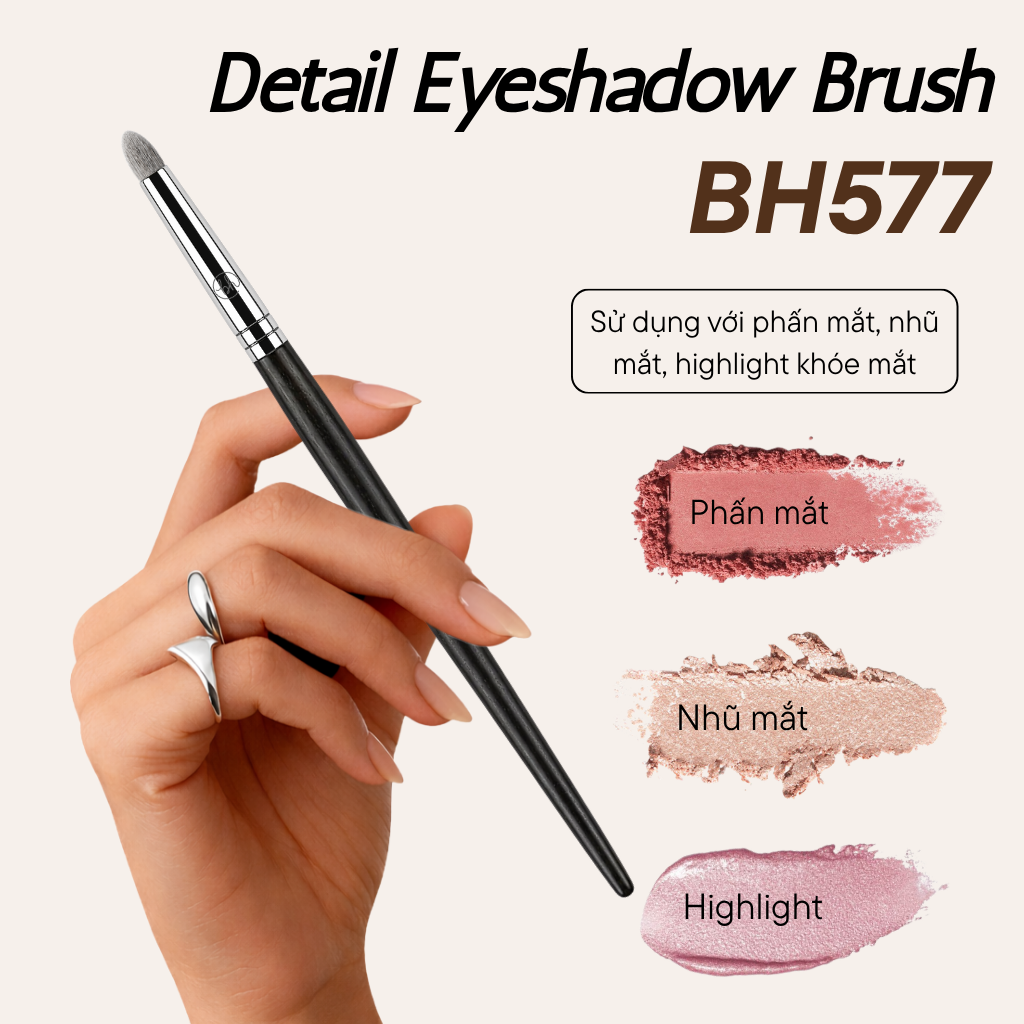 Cọ Tán Mắt Chi Tiết BH Cosmetics Detail Eyeshadow Brush BH577